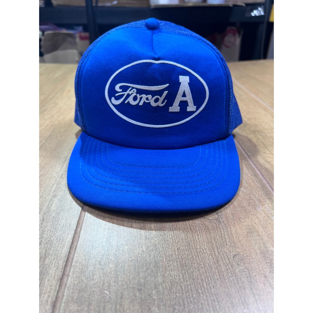 Ford Model A Vintage Trucker Hat Blue‎ Mesh Snapback Cap Young An